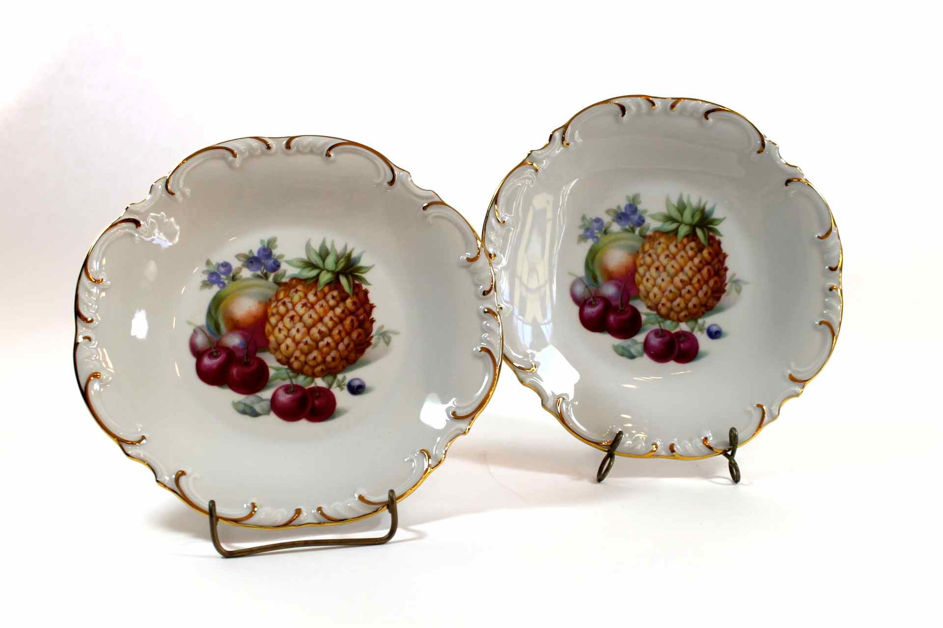 Set of Schumann Arzberg, Germany Porcelain Fruit Plates