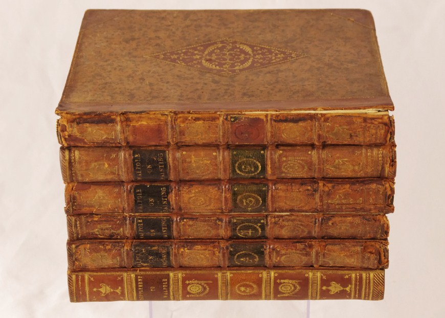 Six Rare 18th Century Books on "Anecdotes of Painting in England"