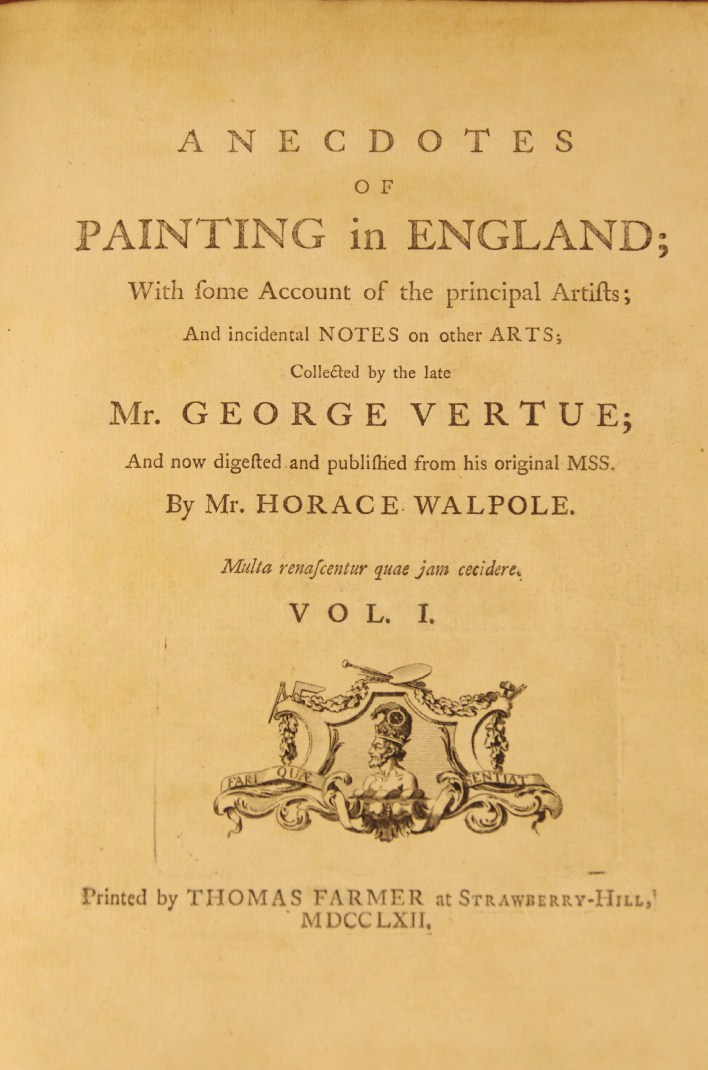 Six Rare 18th Century Books on "Anecdotes of Painting in England"
