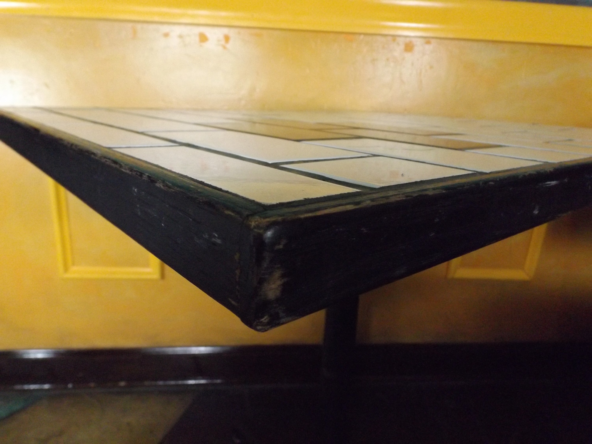 Black and White Tile Top Table