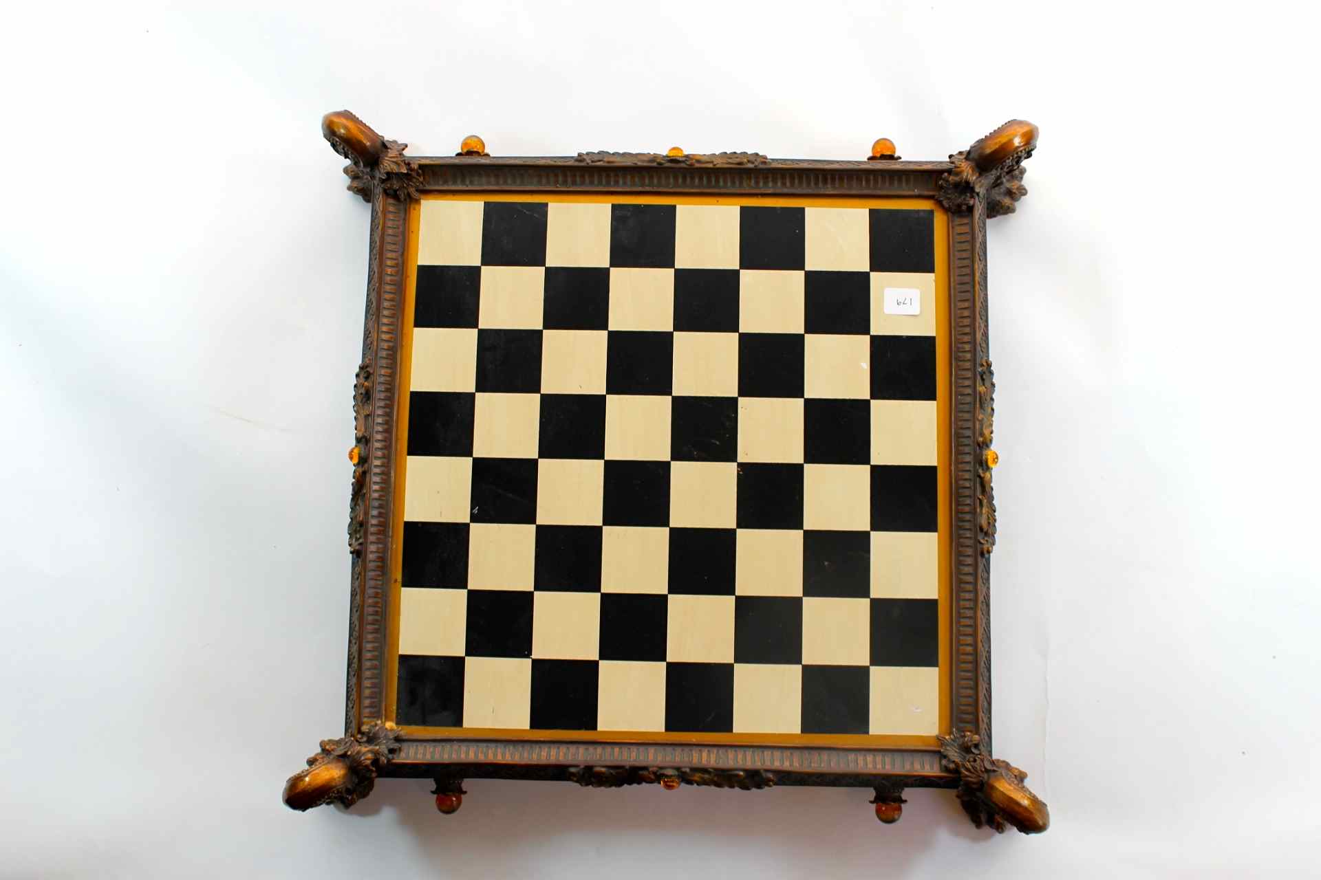 Ornate Wooden Chess Board