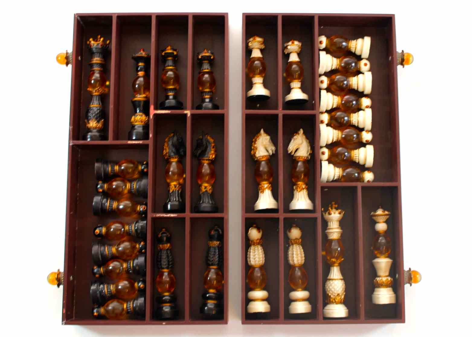 Ornate Wooden Chess Board