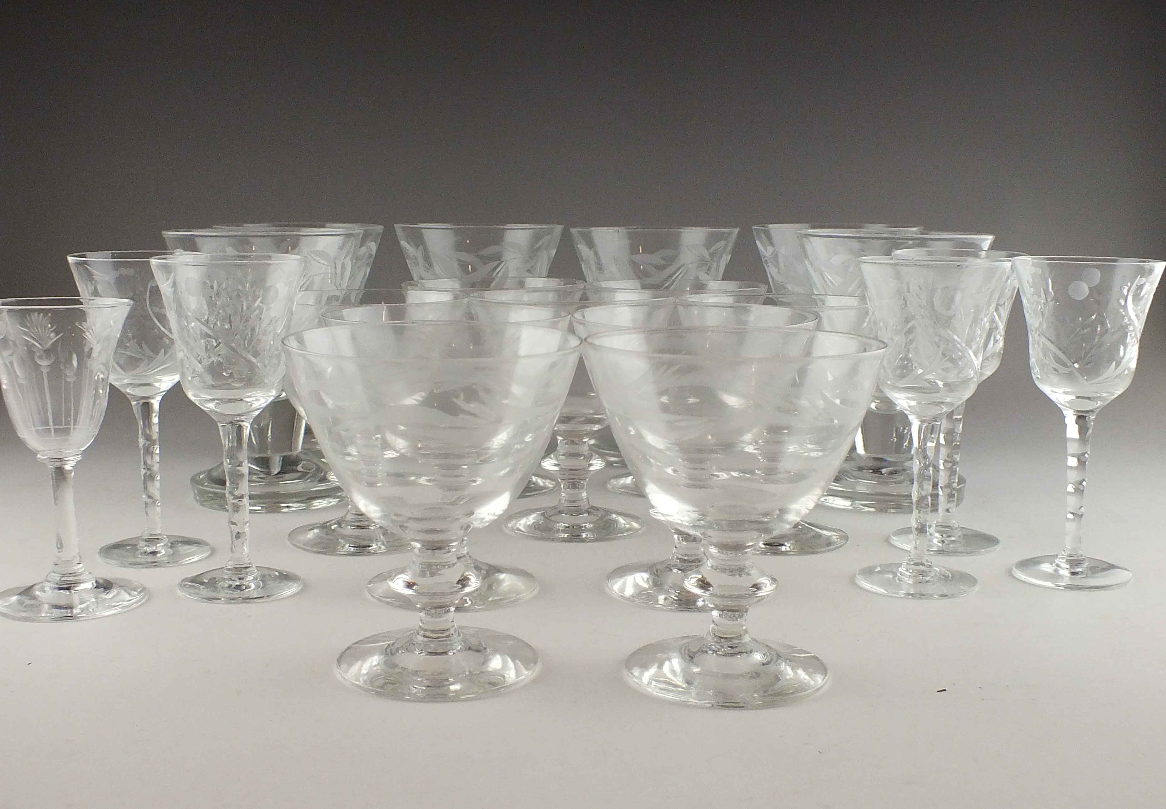 Antique Crystal Stemware