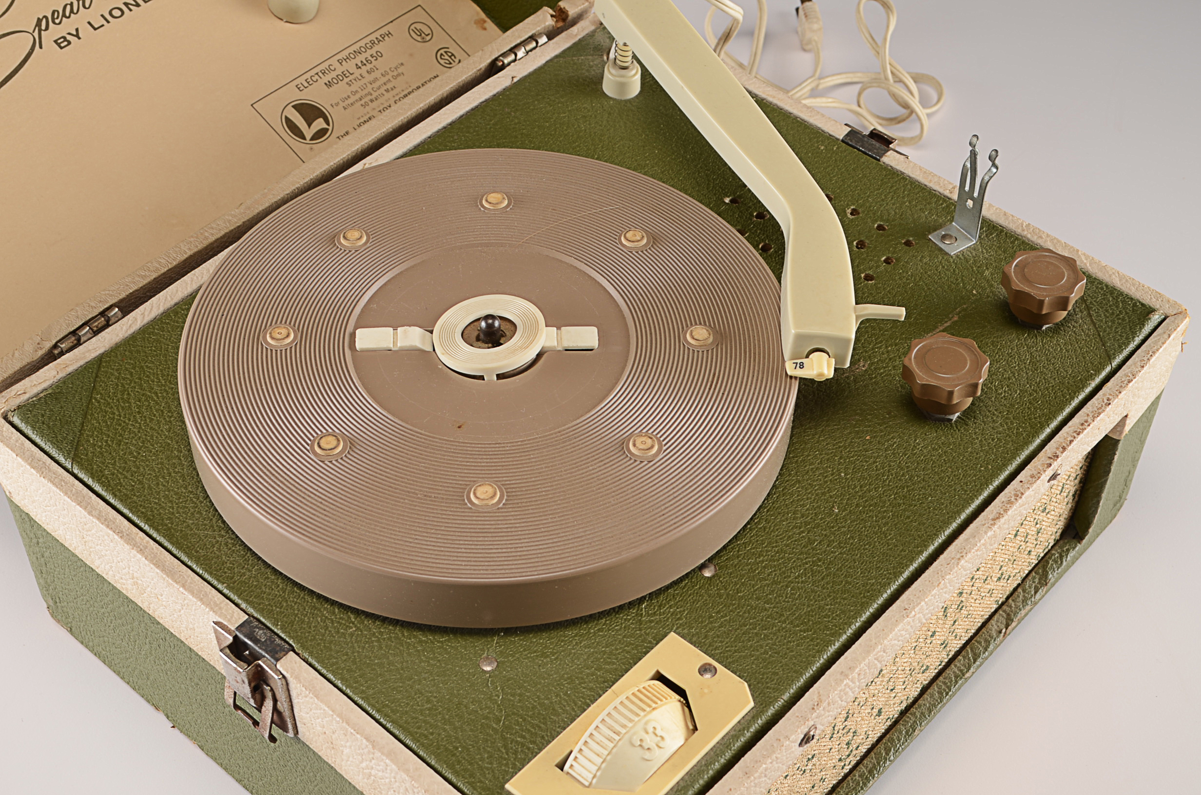 Vintage Spear-tone by Lionel Record Player