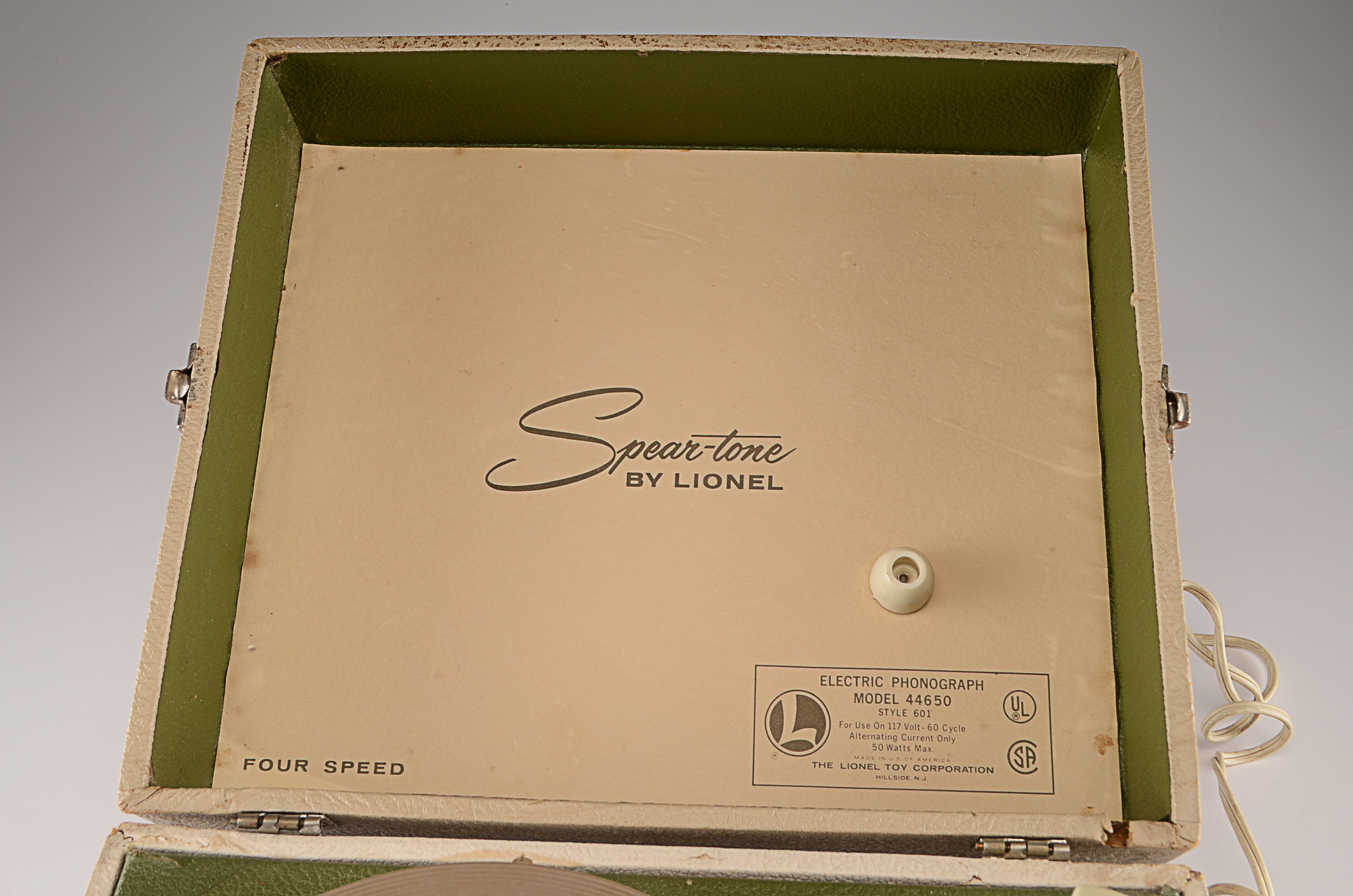 Vintage Spear-tone by Lionel Record Player