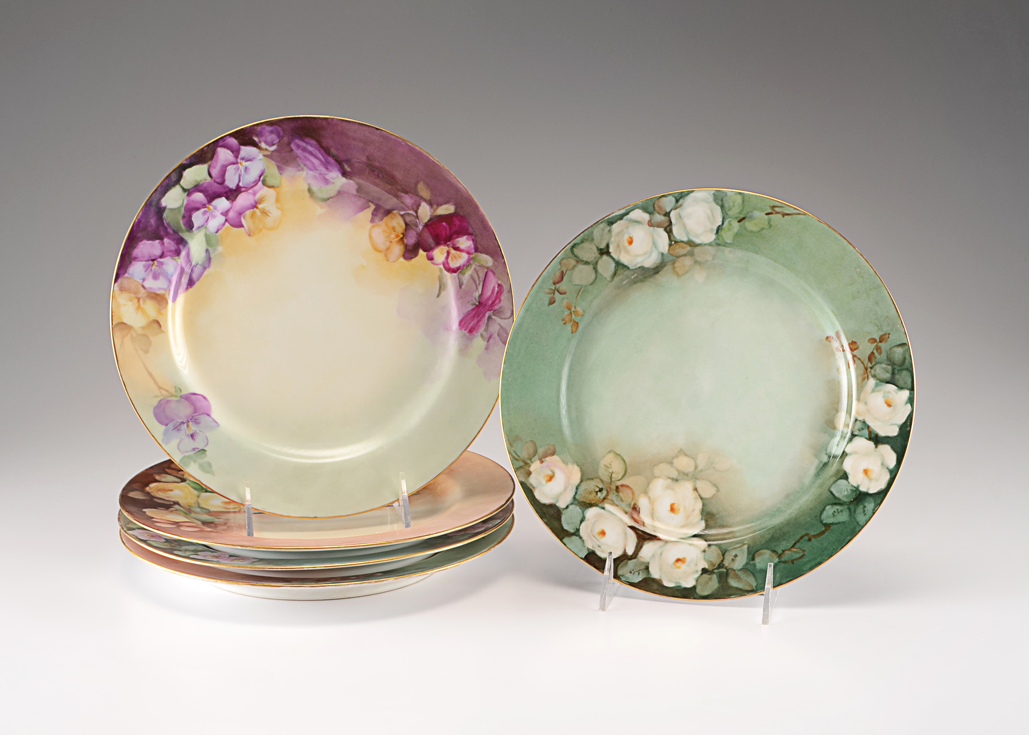 Collection of Five Haviland Plates