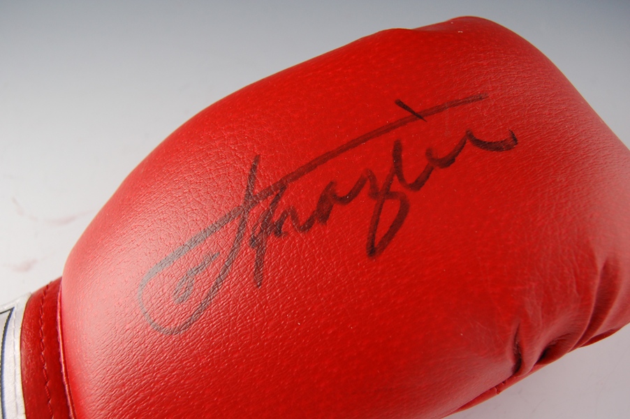 Joe Frazier Autographed Boxing Glove
