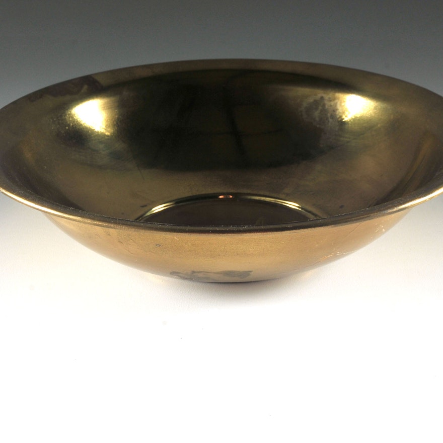 Lacquered Brass Bowl