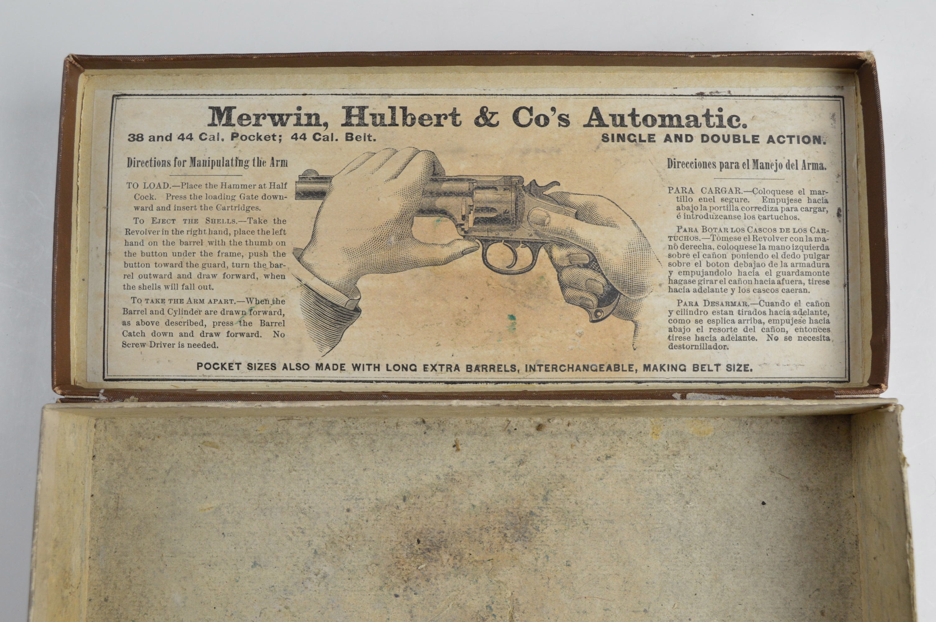 Merwin, Hulbert & Co. .38 Caliber Revolver Pistol