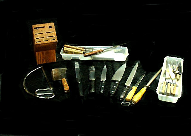 Collection of Knives: Hoffritz Carver, Ivd Butcher, Chicago Cutlery and More!