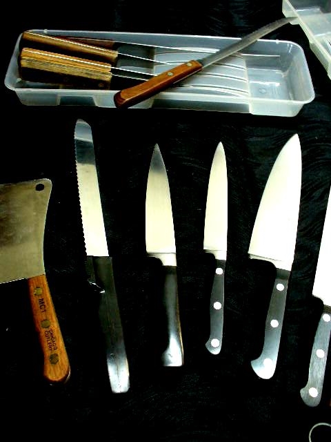 Collection of Knives: Hoffritz Carver, Ivd Butcher, Chicago Cutlery and More!