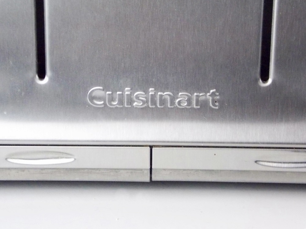 A Cuisenart Four Slice Stainless Steel Toaster