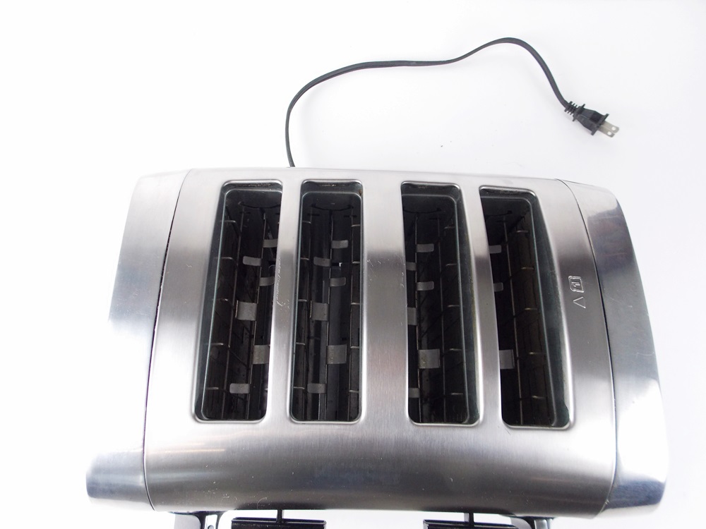 A Cuisenart Four Slice Stainless Steel Toaster