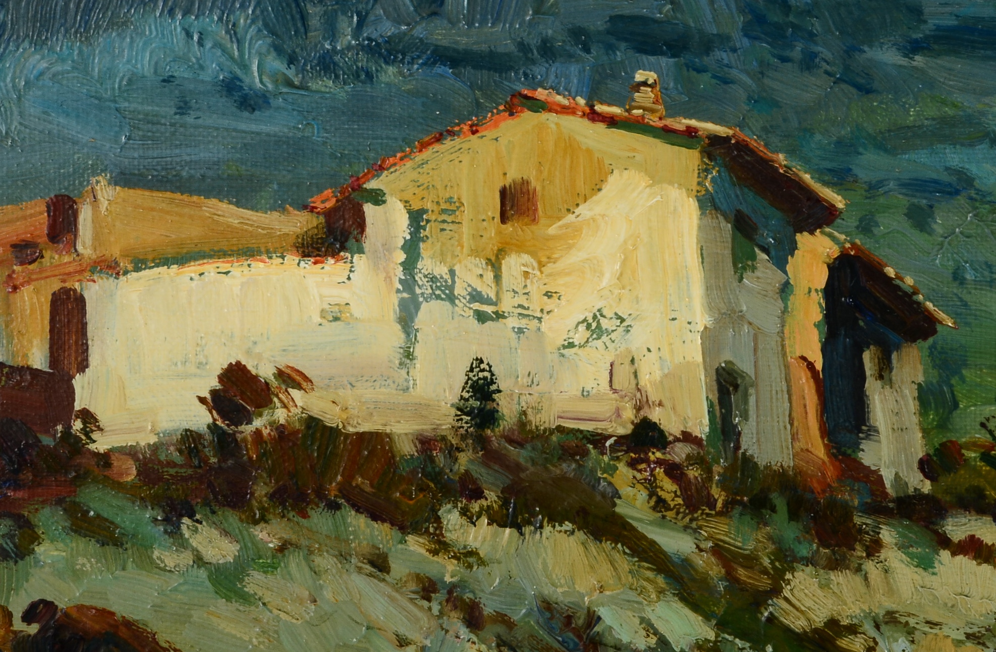 Original R. Fuster Oil on Canvas Painting