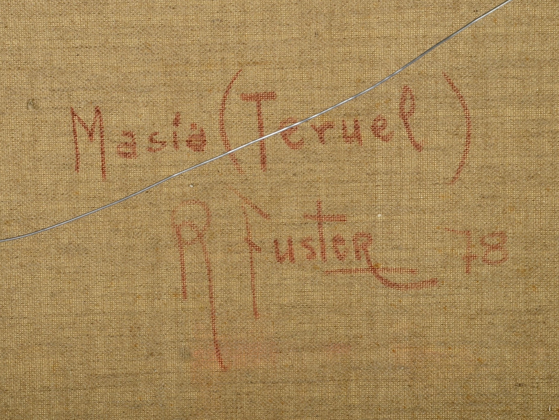 Original R. Fuster Oil on Canvas Painting