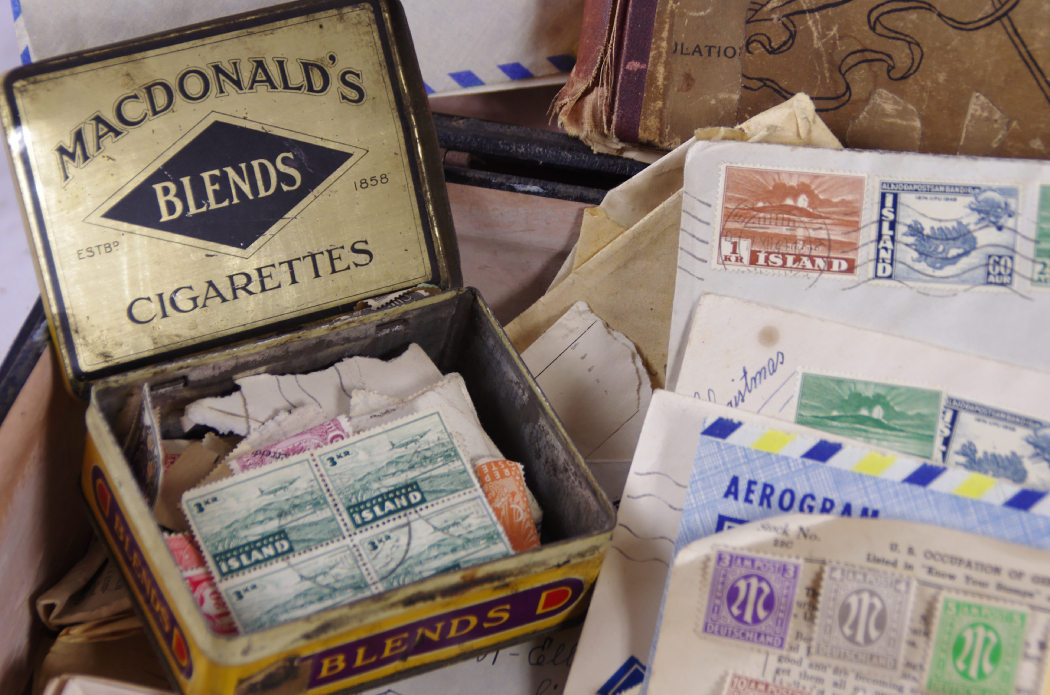 1895 'MeKeel's Postage Stamp Album of the World' with Case of Stamps