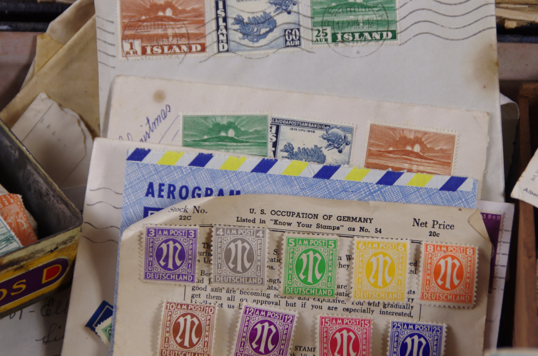 1895 'MeKeel's Postage Stamp Album of the World' with Case of Stamps