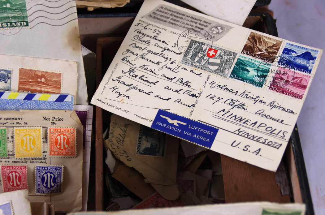 1895 'MeKeel's Postage Stamp Album of the World' with Case of Stamps