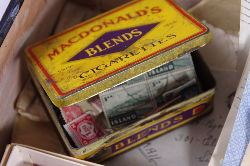1895 'MeKeel's Postage Stamp Album of the World' with Case of Stamps