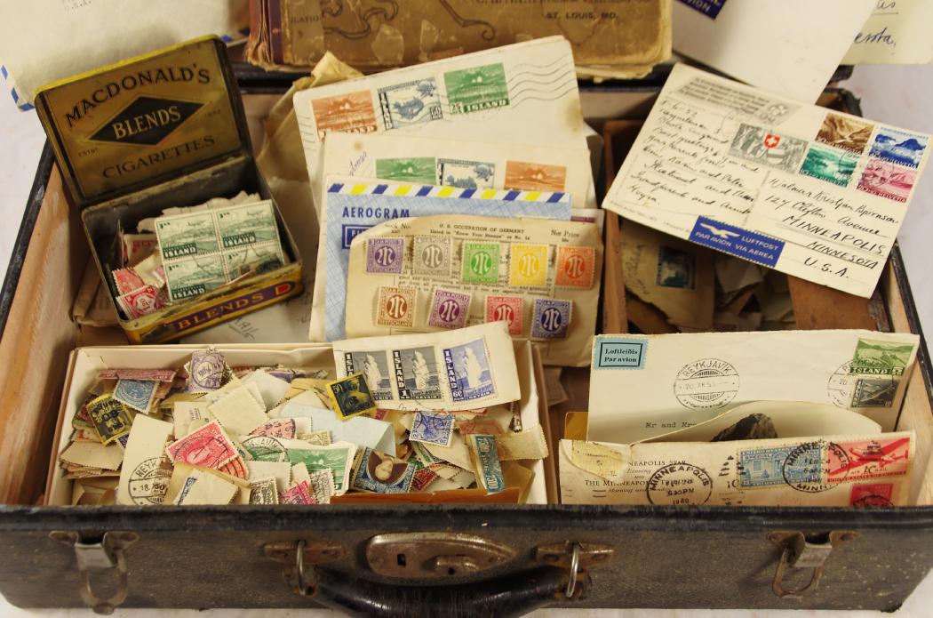 1895 'MeKeel's Postage Stamp Album of the World' with Case of Stamps