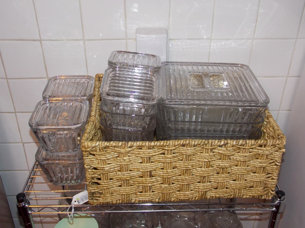 Vintage Anchor Hocking Glass Refrigerator Storage Containers