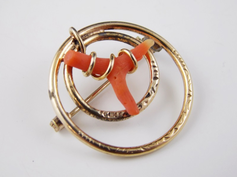 Vintage Cameo Earrings and Carved Coral Jewelry