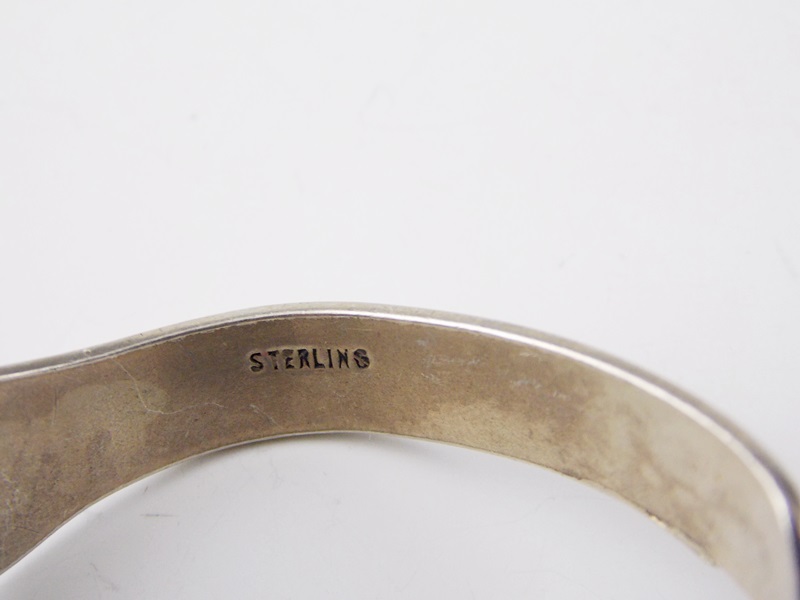 Two Vintage Native American Sterling and Turquoise Bracelets