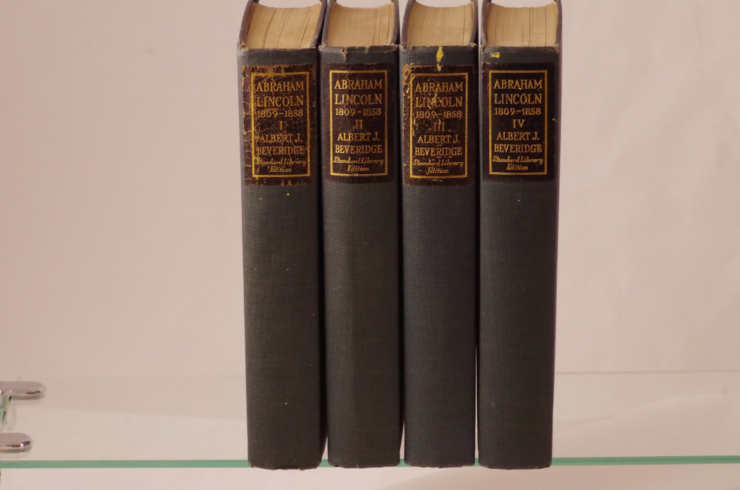 1928 Four-Volume Set of "Abraham Lincoln: 1809-1858" by Albert J. Beveridge