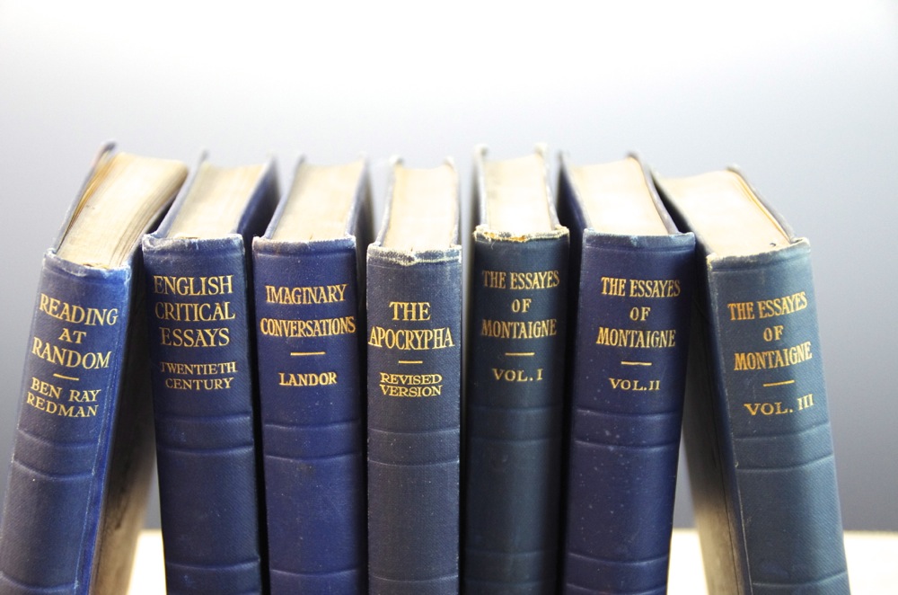 Small Volumes of Essays on Philosophy, Math, and Criticism