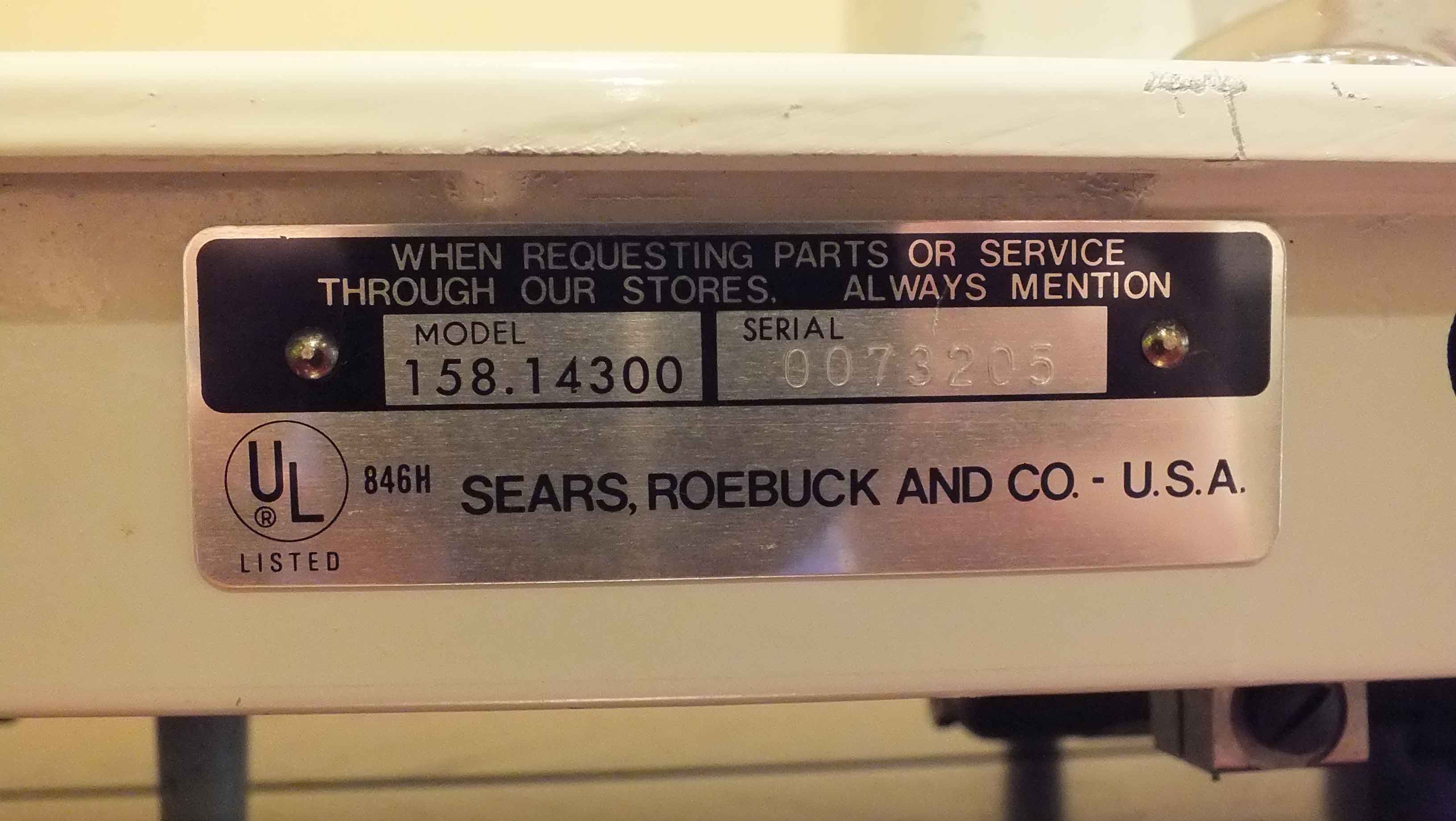 Sears and Roebuck Portable Sewing Machine