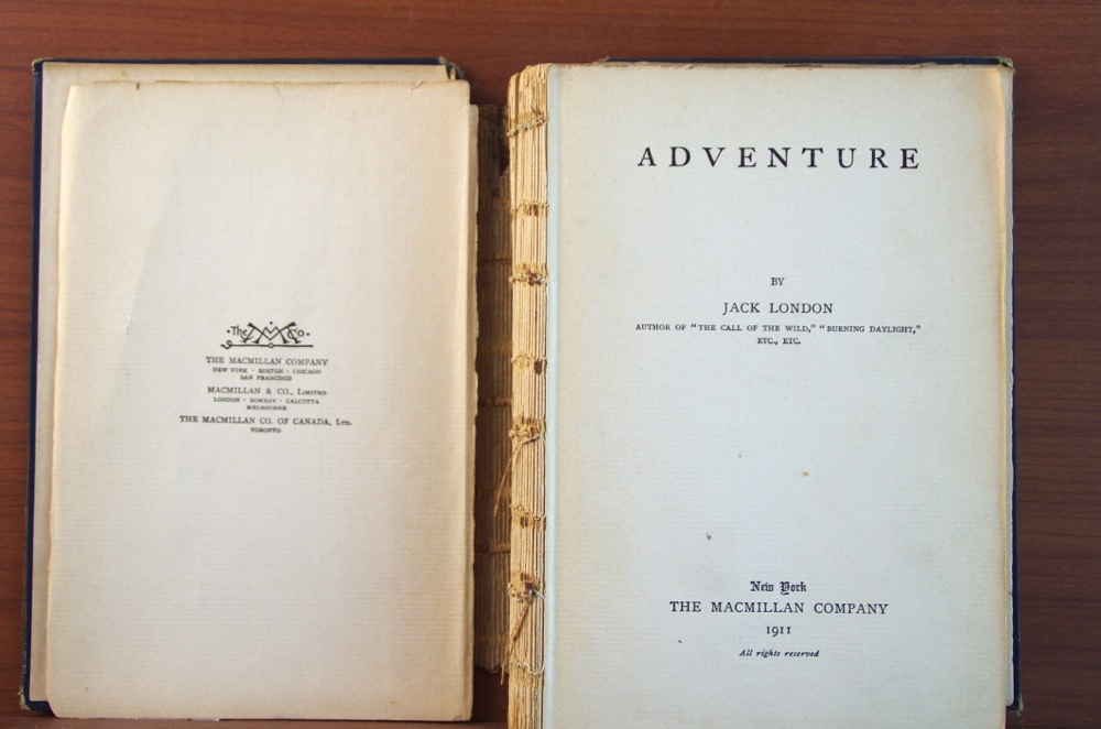 Jack London First Edition "Adventure" and "The Romance of Modern First Editions"