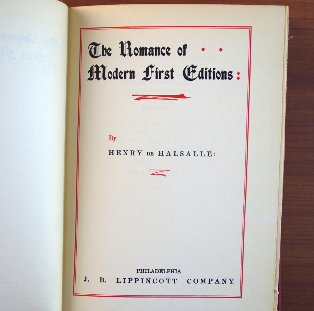 Jack London First Edition "Adventure" and "The Romance of Modern First Editions"