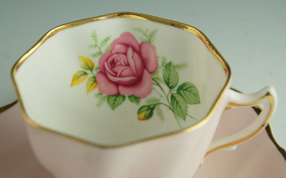 Clare Bone China Tea Cup and Saucer