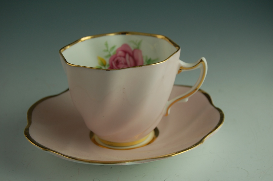 Clare Bone China Tea Cup and Saucer