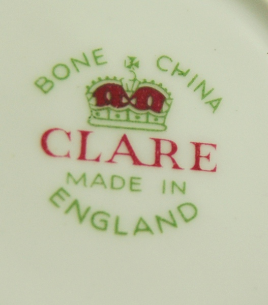 Clare Bone China Tea Cup and Saucer