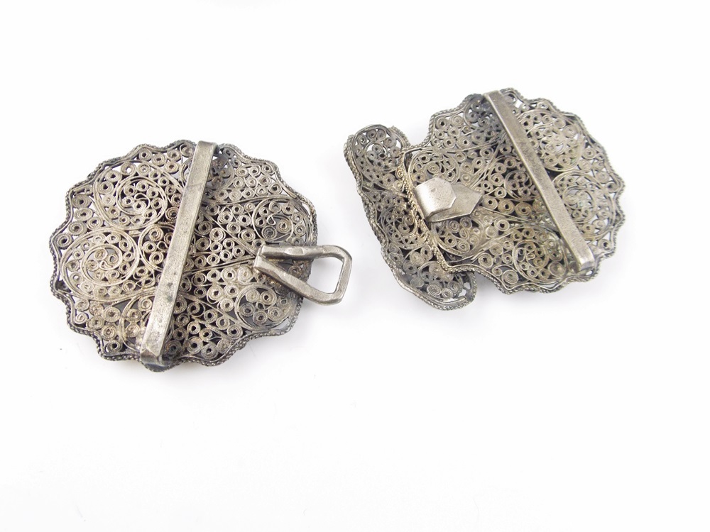 Vintage Bohemian Jewelry and Two Heart Shaped Boxes from Kashmir