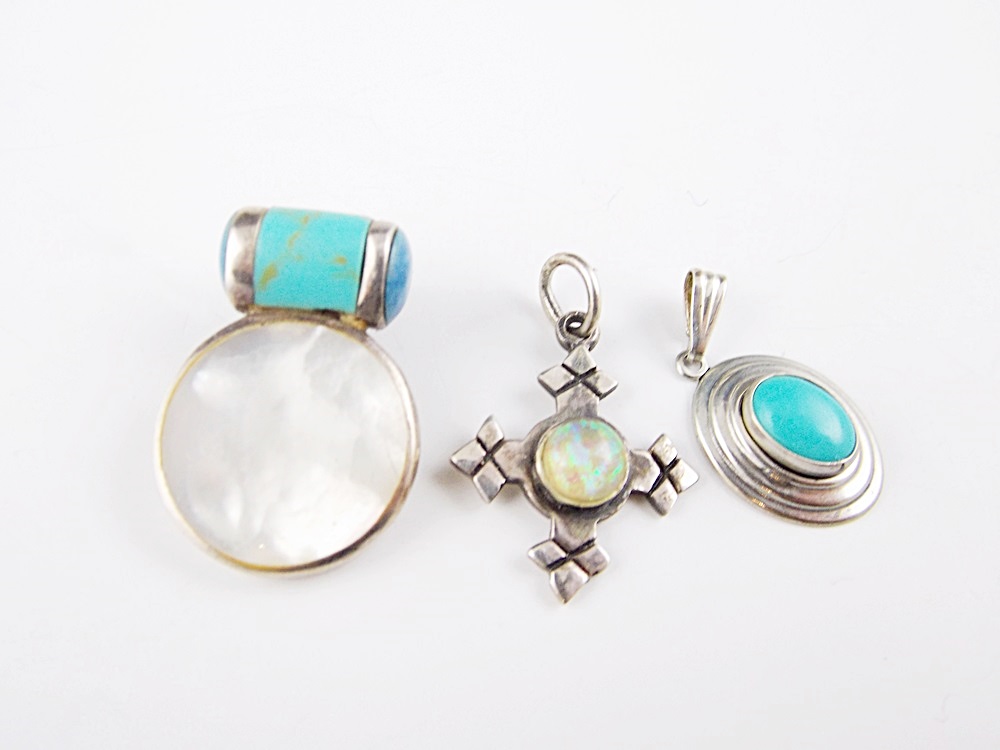 Sterling Silver Jewelry with Various Stones