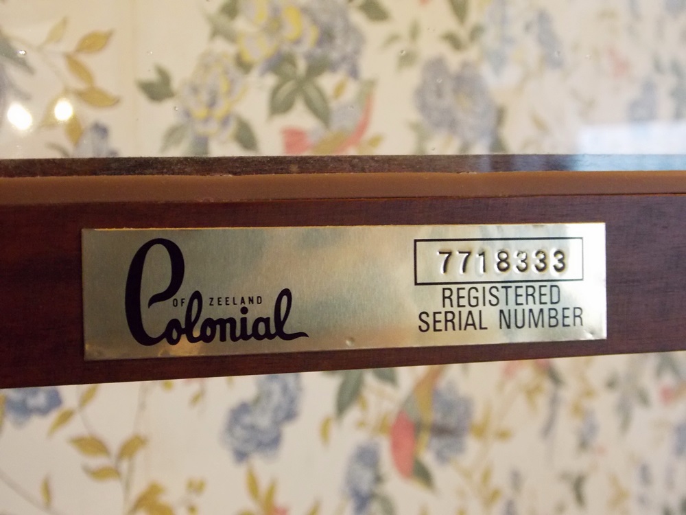 A Colonial Of Zeeland Grandfather Clock with Brass Face and Moon Dial