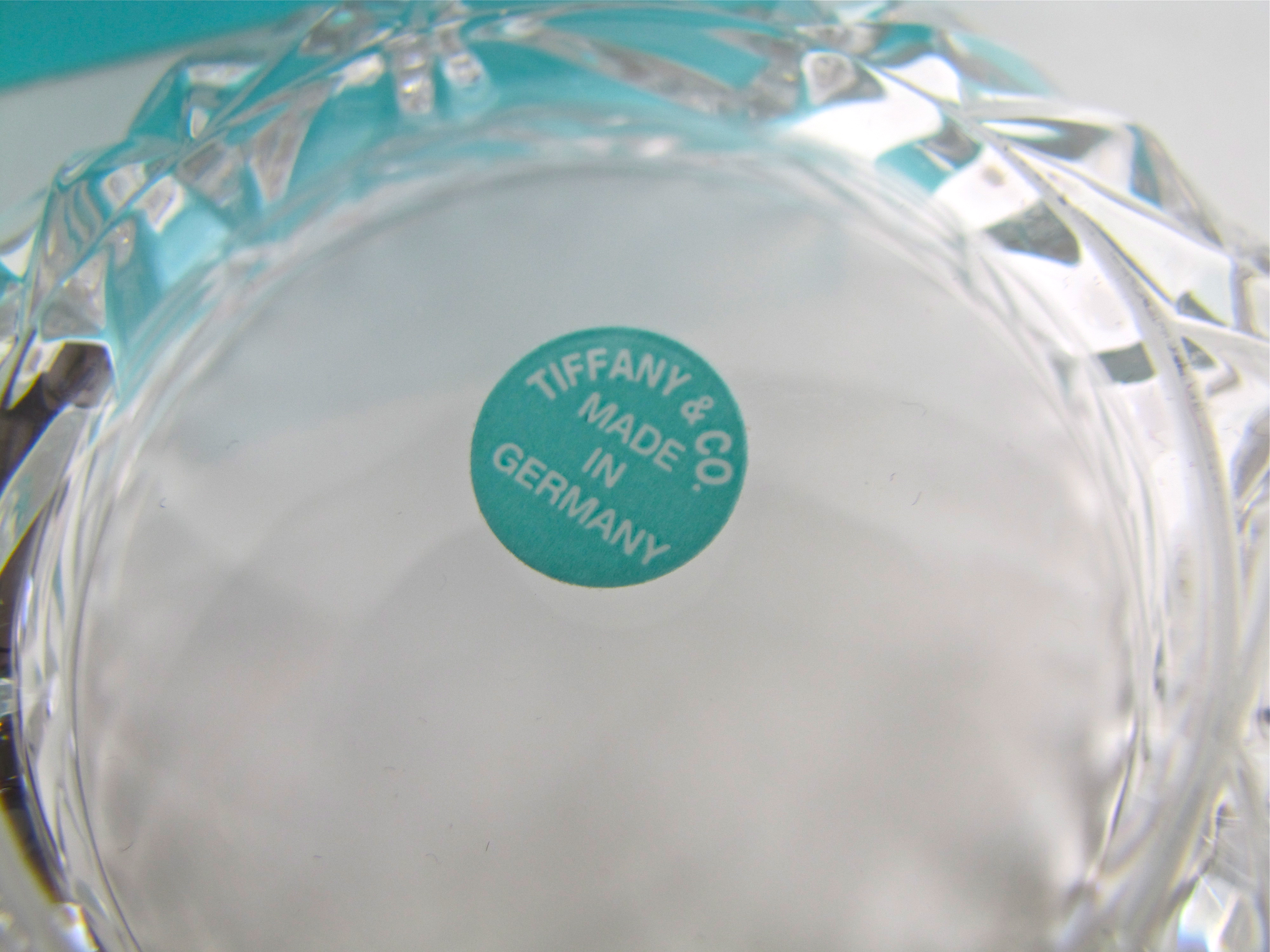 Tiffany & Co. Germany Crystal Bowl & Fine Czechoslovakian Cut Crystal Ash Tray