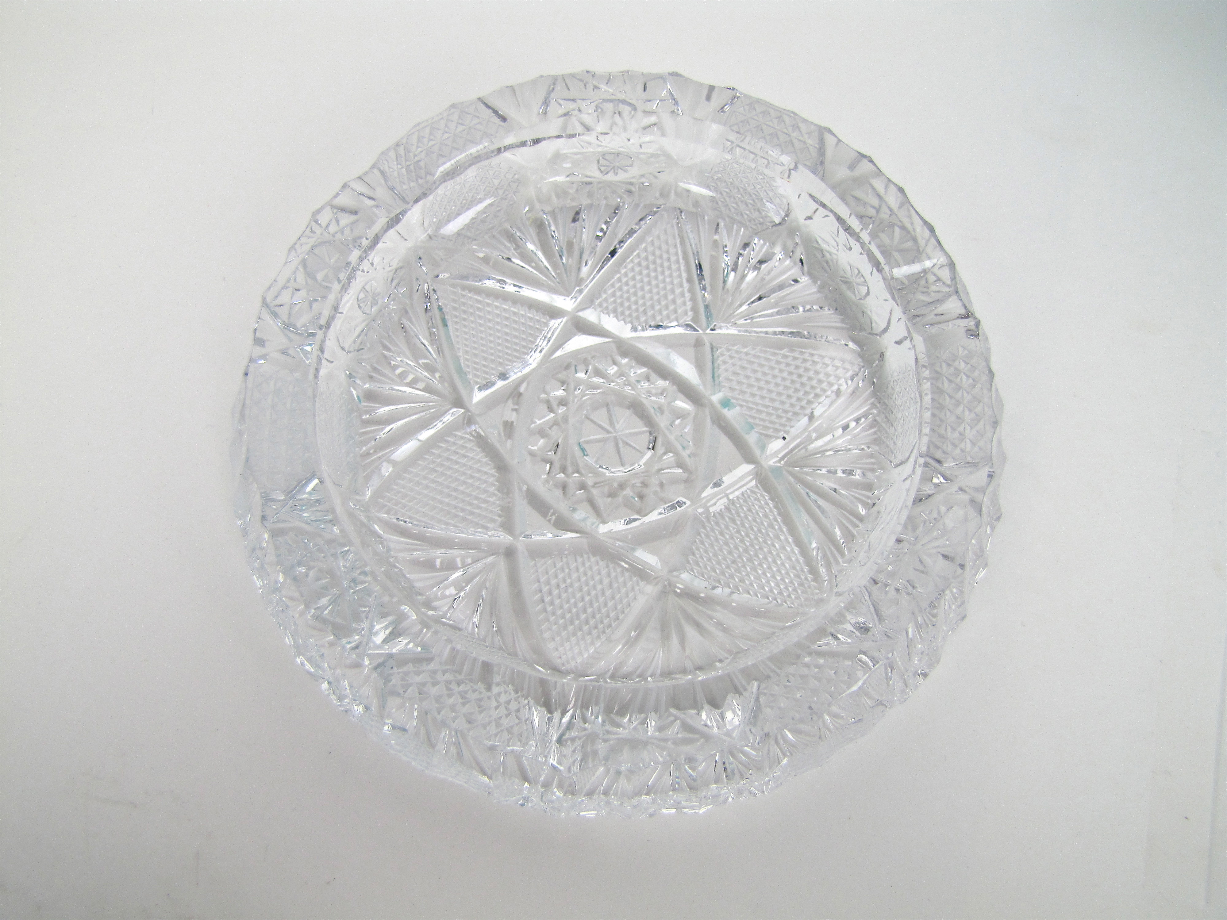 Tiffany & Co. Germany Crystal Bowl & Fine Czechoslovakian Cut Crystal Ash Tray