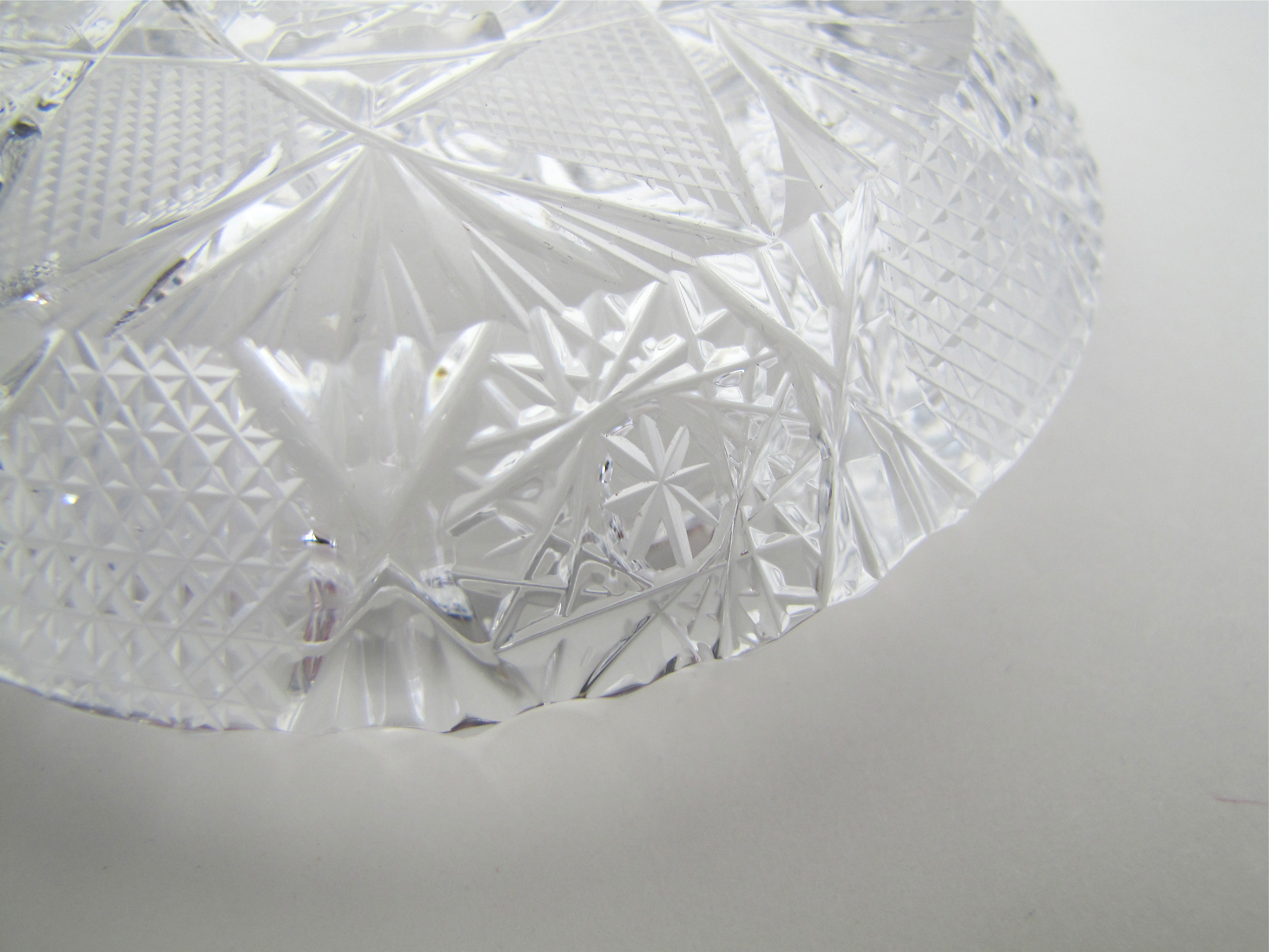 Tiffany & Co. Germany Crystal Bowl & Fine Czechoslovakian Cut Crystal Ash Tray