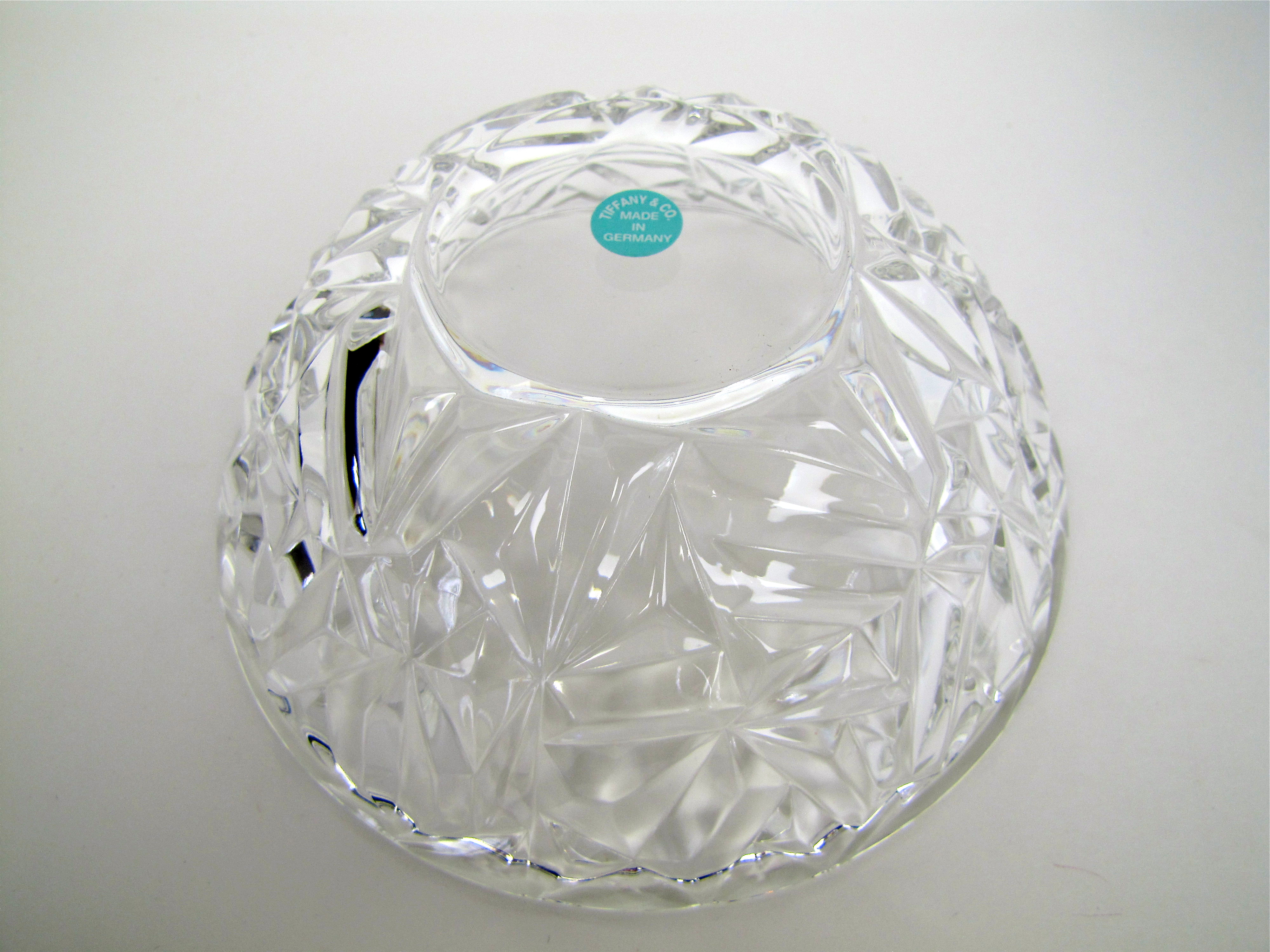 Tiffany & Co. Germany Crystal Bowl & Fine Czechoslovakian Cut Crystal Ash Tray