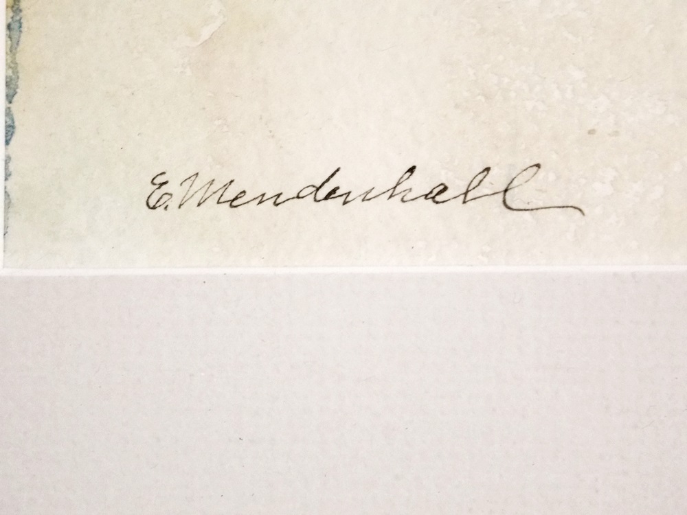 An Original Watercolor by Cincinnati Artist Emma Mendenhall (1873-1964)