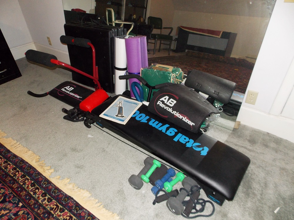 Exercise Equipment To Include a Total Gym and Ab Revolutionizer