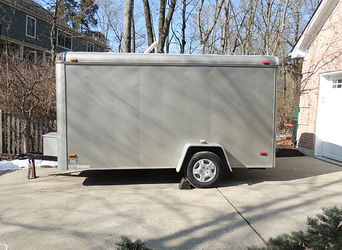 Cargo King 7 x 12 Foot Single Axle Enclosed Cargo Trailer