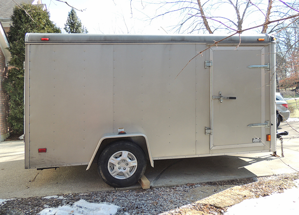 Cargo King 7 x 12 Foot Single Axle Enclosed Cargo Trailer
