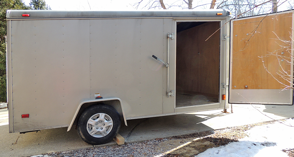 Cargo King 7 x 12 Foot Single Axle Enclosed Cargo Trailer