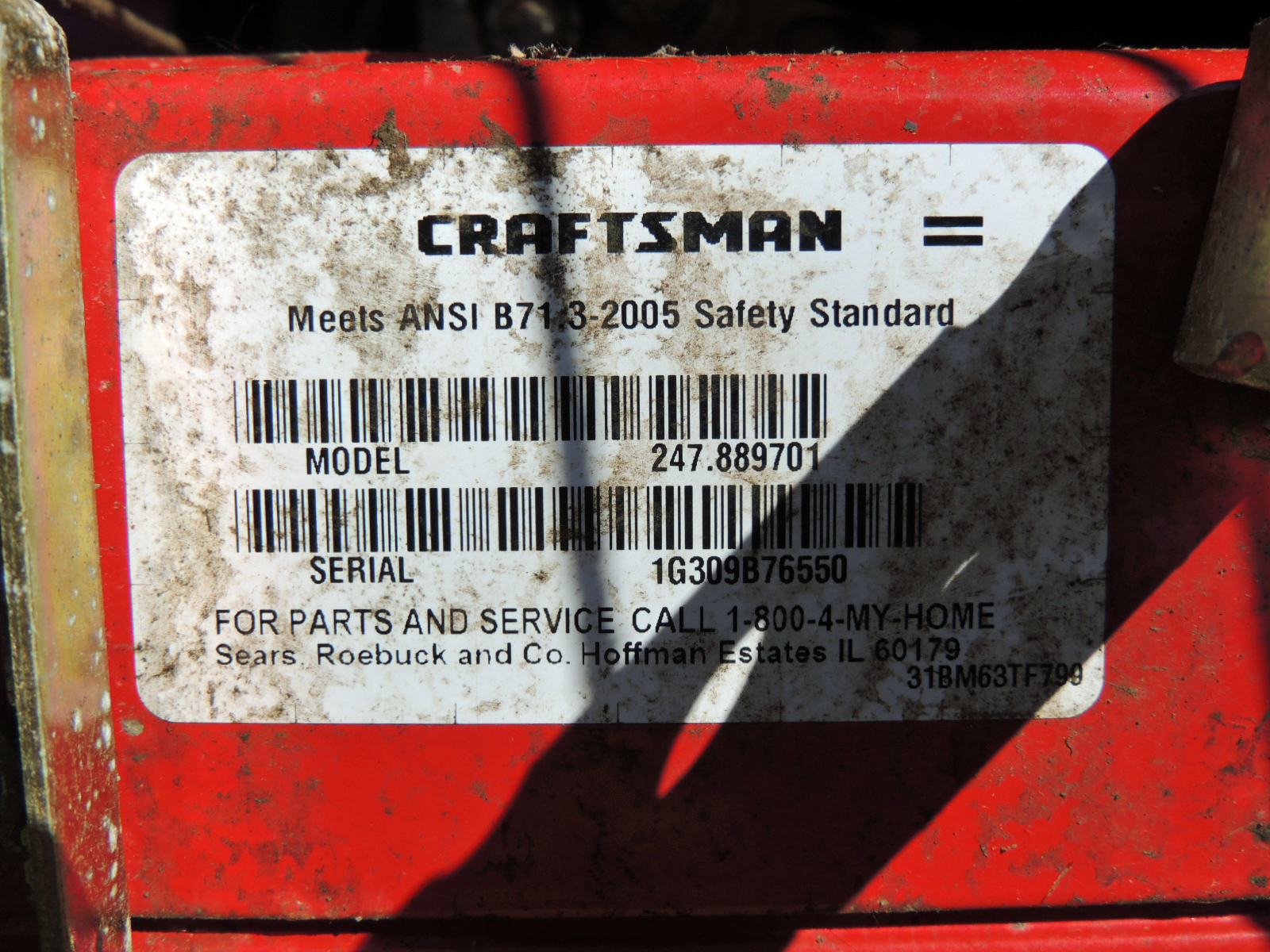 Craftsman 26" 208cc Snowblower