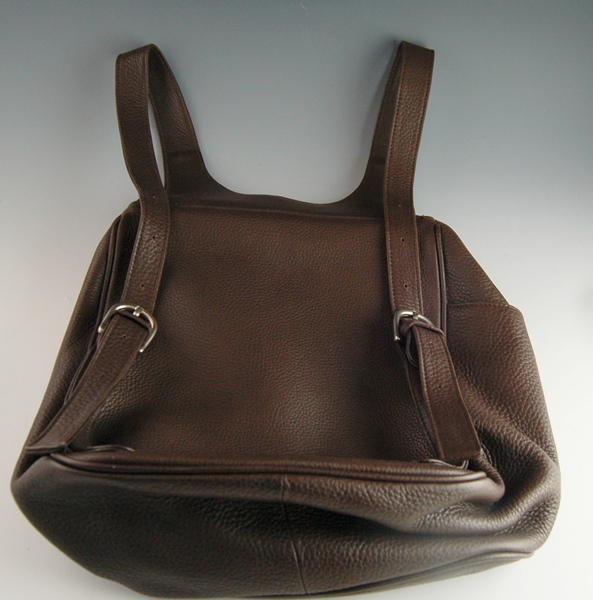 Ellington Brown Leather Backpack Purse