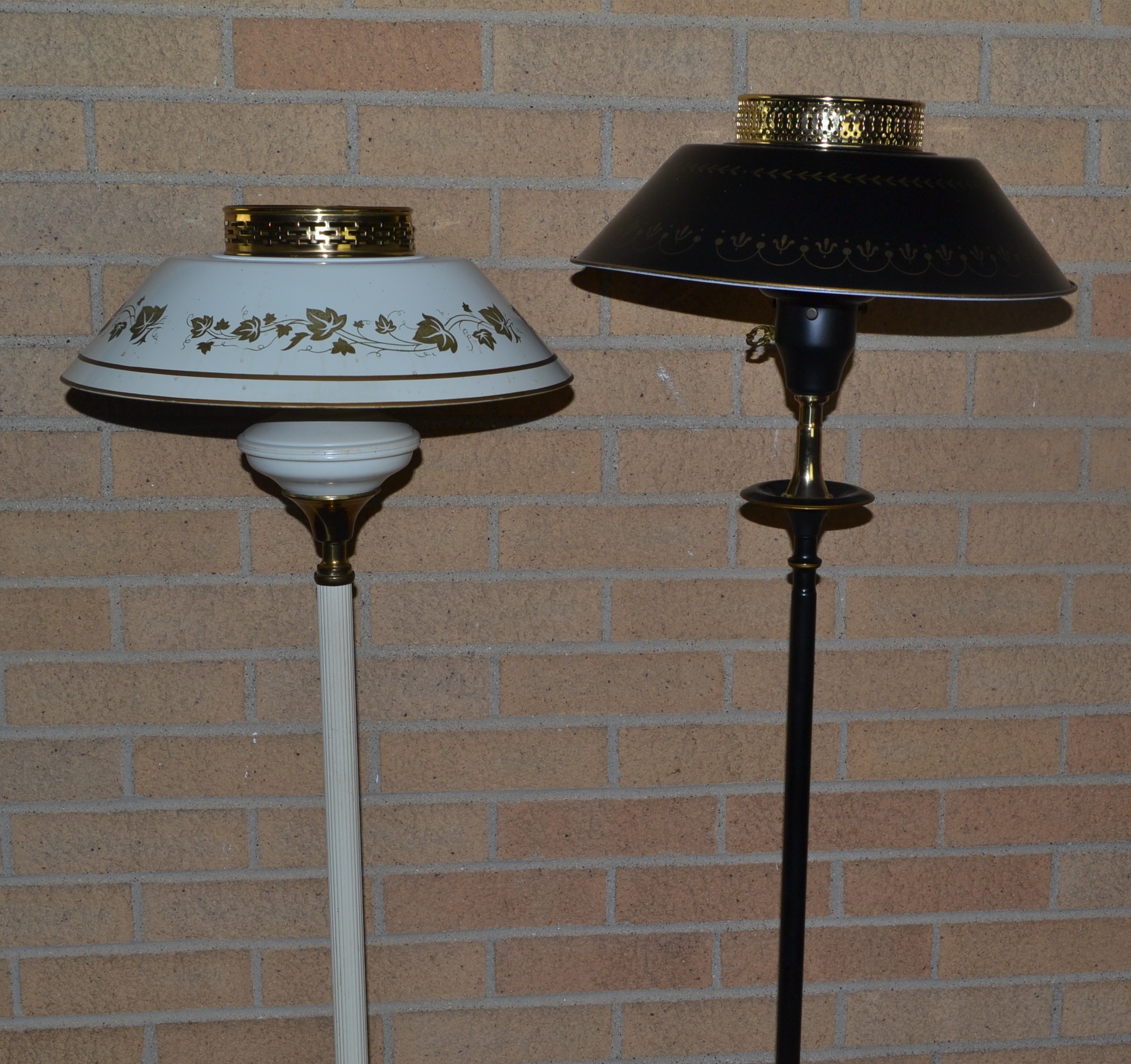 2 Vintage Floor Lamps